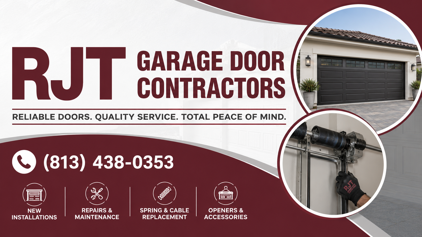 RJT Garage Door Contractors banner